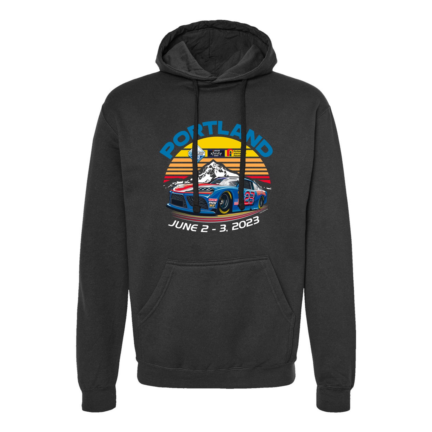 2023 NASCAR Xfinity POA 147 Hooded Sweatshirt - Black