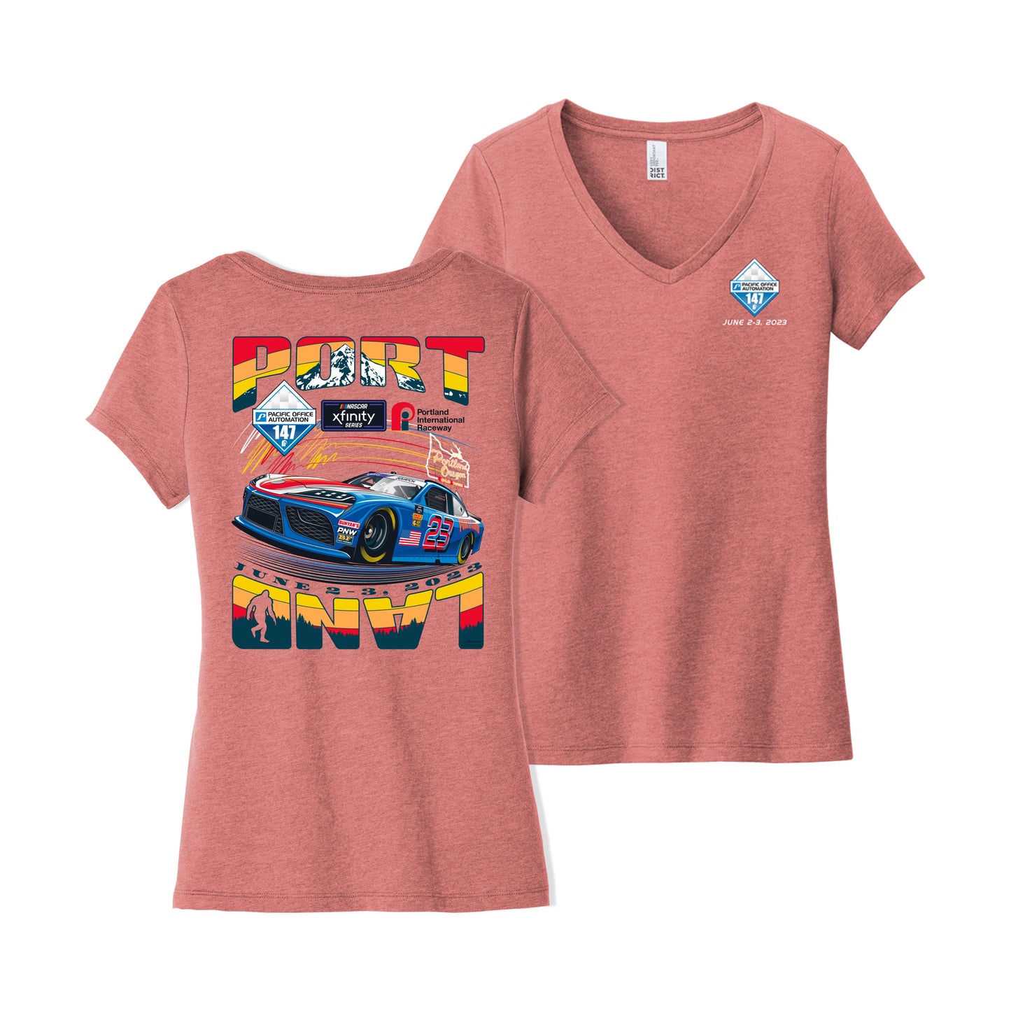 2023 NASCAR Xfinity POA 147 Ladies Event Tee - Blush
