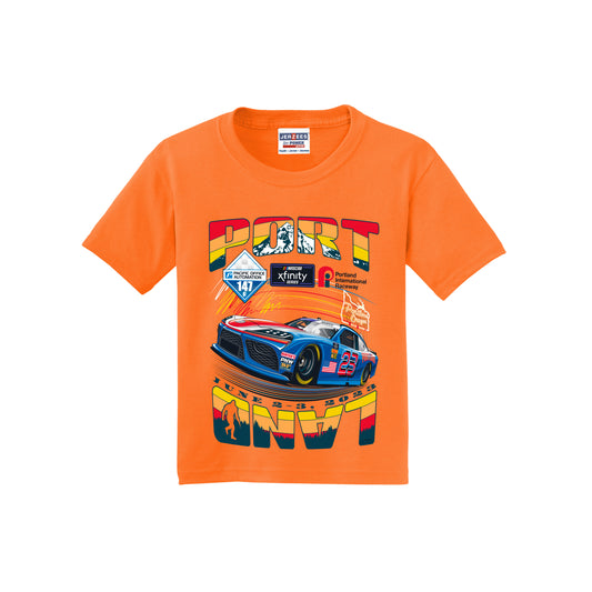 2023 NASCAR Xfinity POA 147 Kids Event Tee - Orange