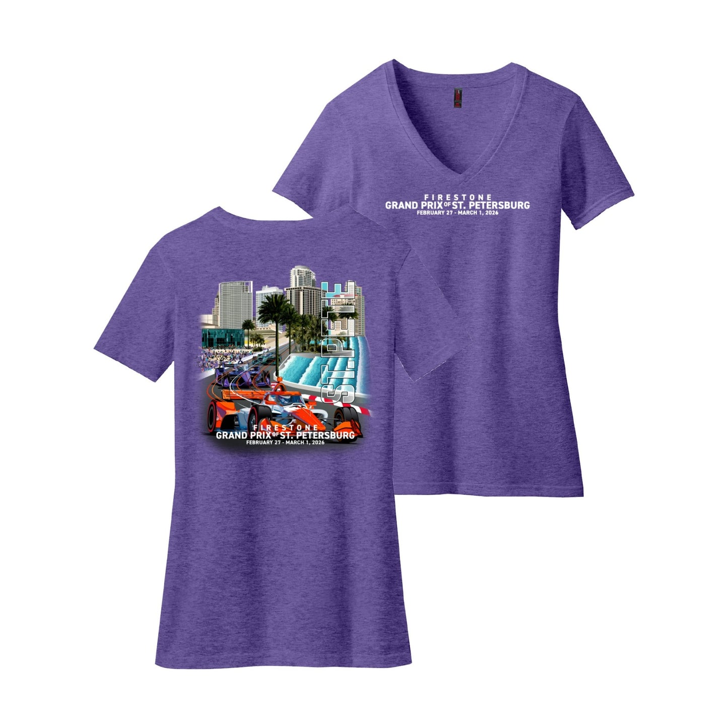 2026 Firestone Grand Prix Ladies Event Tee - Purple