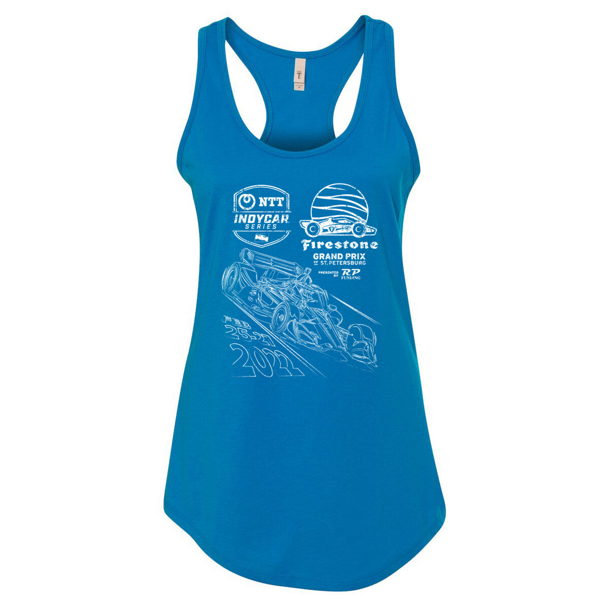2022 FGP Distressed Ladies Tank - Turquoise