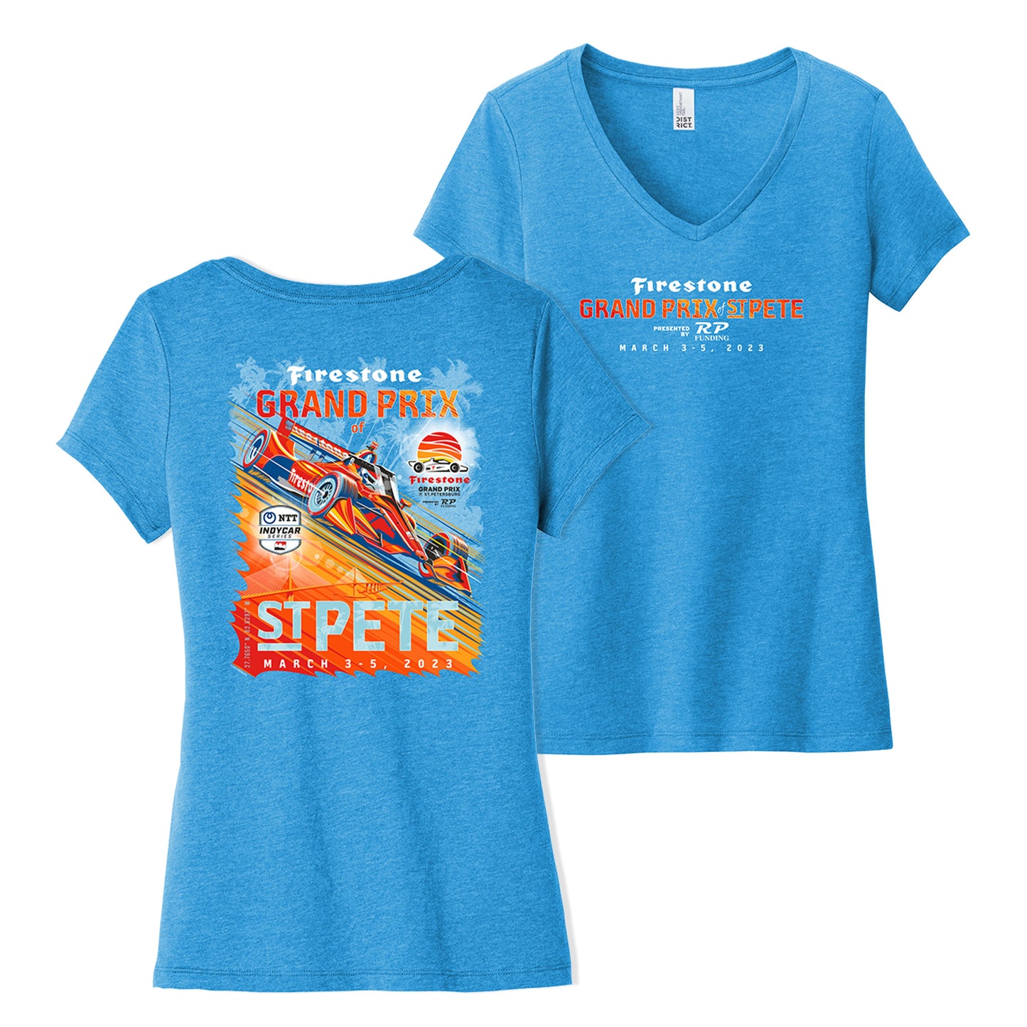 2023 Firestone Grand Prix Ladies Poster Tee - Turquoise