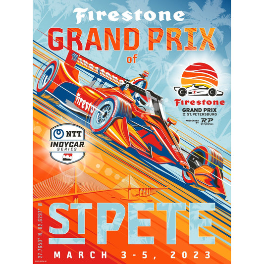 2023 Firestone Grand Prix Poster - 18"x24"