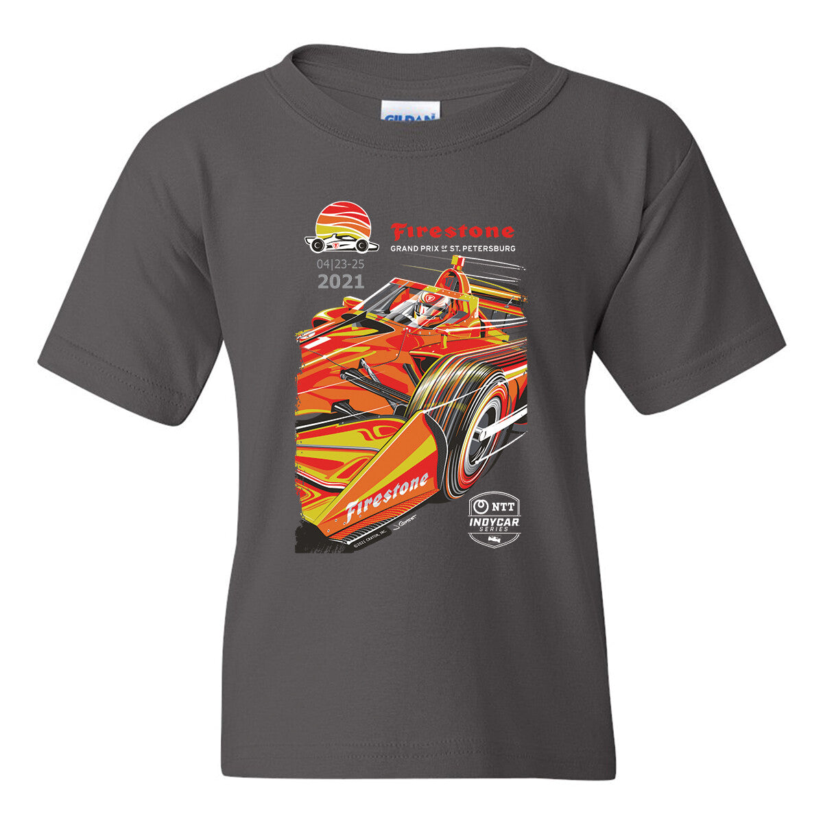 2021 Firestone Grand Prix Youth Tee - Grey