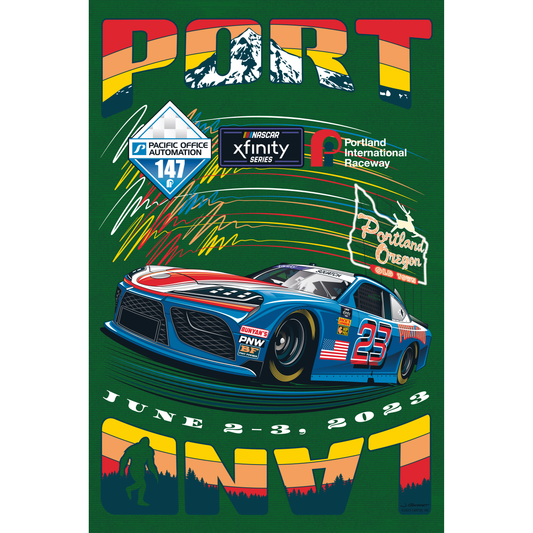 2023 NASCAR Xfinity POA 147 Event Poster