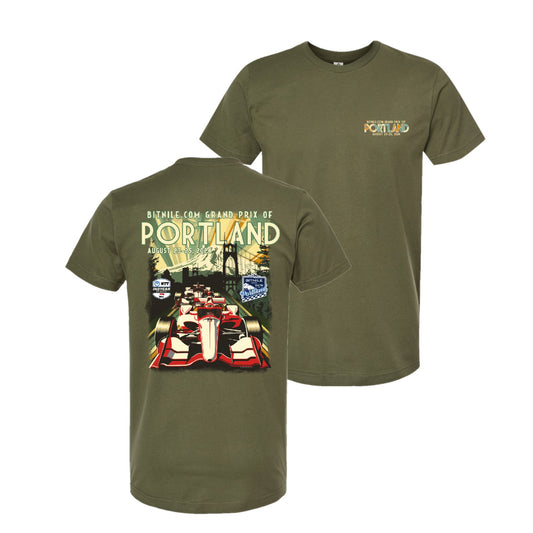 2024 Grand Prix of Portland Event Tee - Military Green