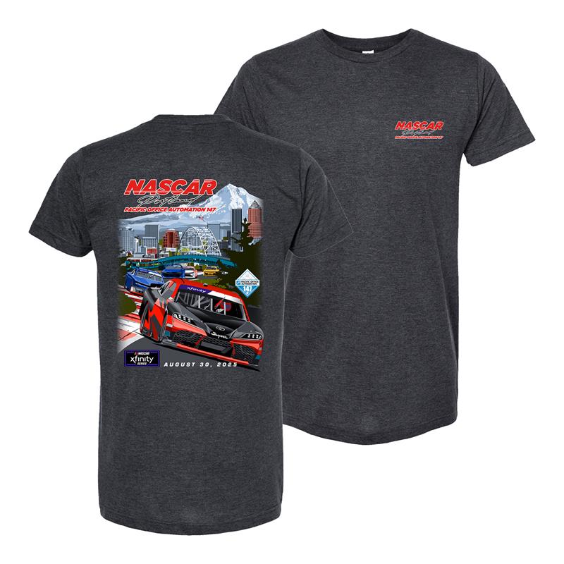 2025 NASCAR Portland Event Tee - Dark Heather