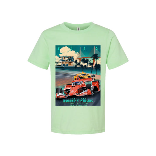 2025 Firestone Grand Prix Youth Tee - Mint