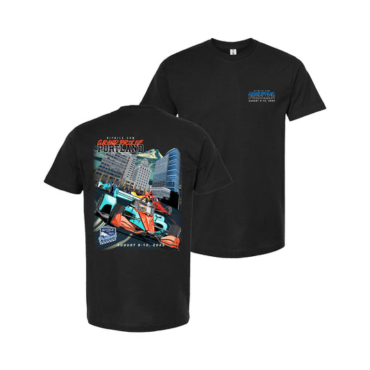 2025 Grand Prix of Portland Event Tee - Black