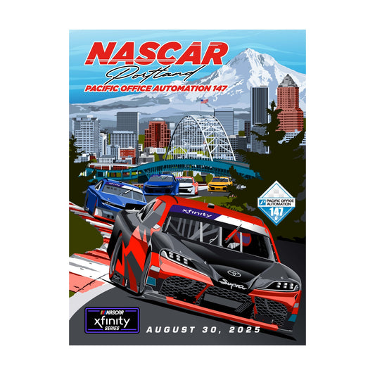 2025 Portland NASCAR Event Poster