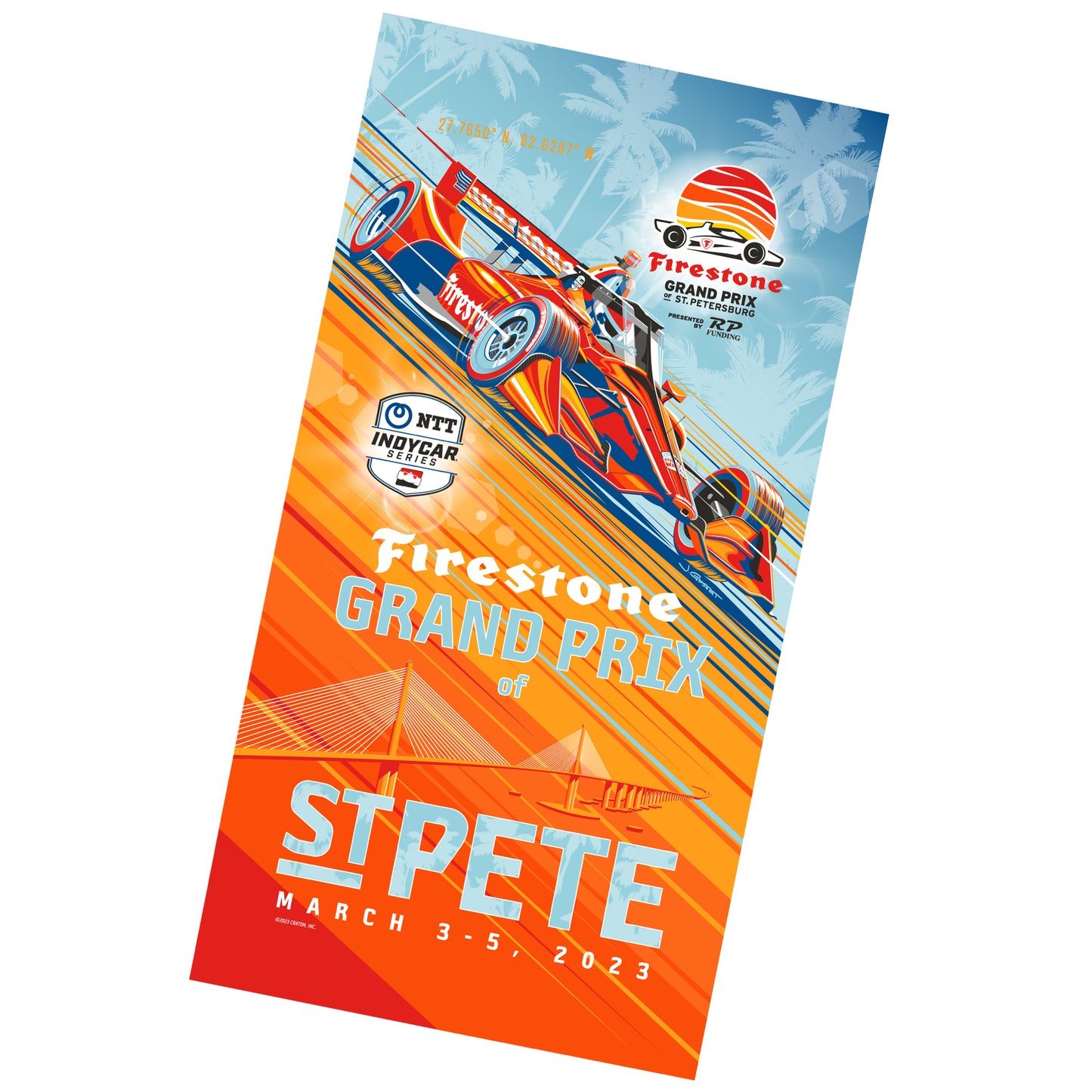 2023 Firestone Grand Prix Beach Towel