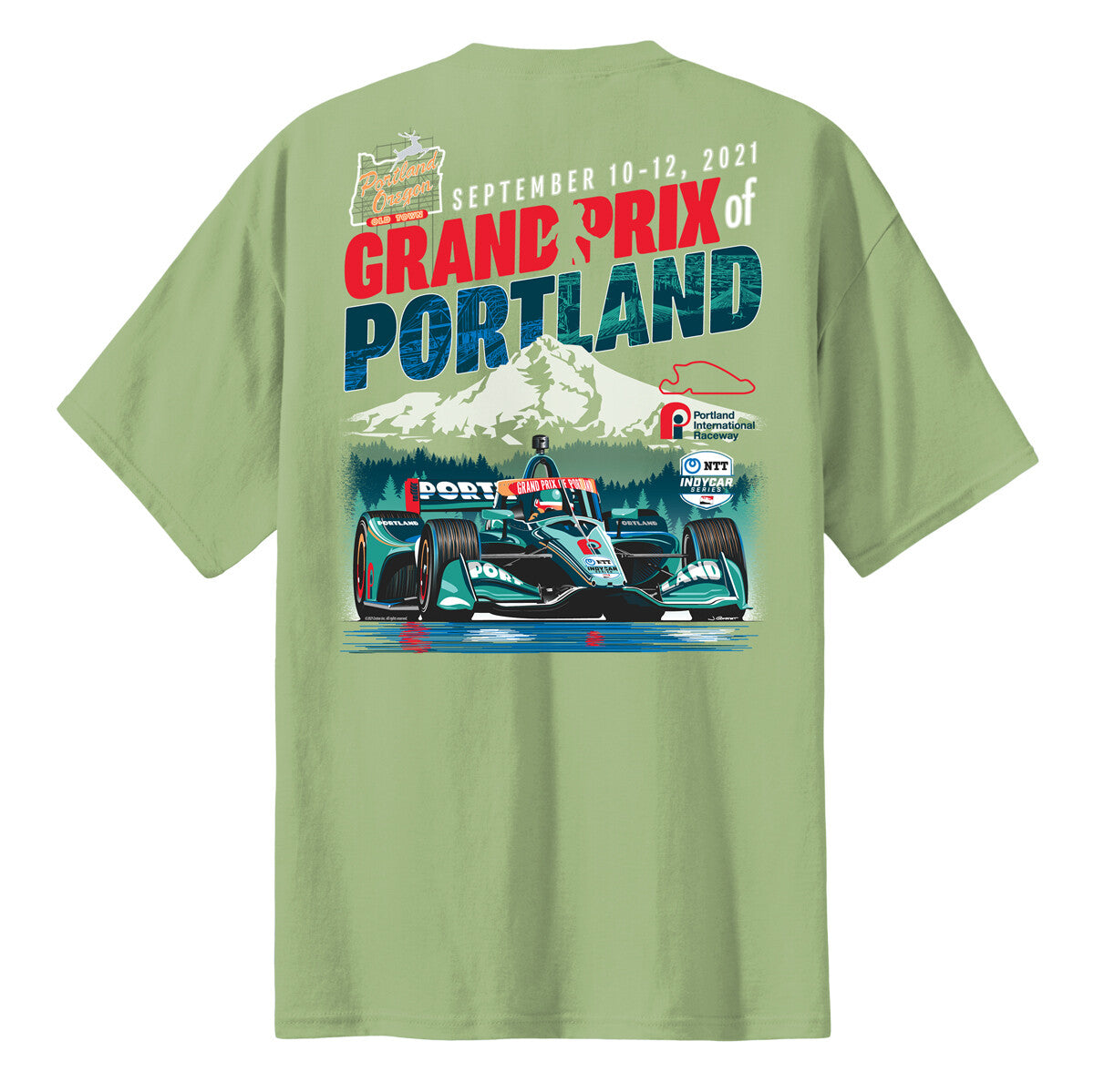 2021 GP Portland Poster T - Lt. Green